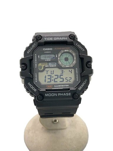 【中古】CASIO◆クォーツ腕時計/デジタル/ラバー/BLK【服飾雑貨他】 【中古】CASIO◆クォーツ腕時計/デジタル/ラバー/BLK【服飾雑貨他】