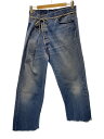 【中古】MAISON EUREKA◆VINTAGE REWORK BIGGYPANTS/コットン/BLU【レディースウェア】