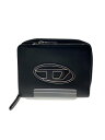 【中古】DIESEL◆2つ折り財布/レザー/BLK/メンズ【服飾雑貨他】