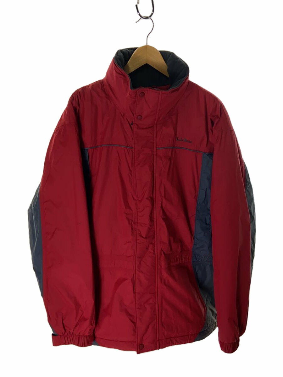 【中古】L.L.Bean◆ジャケット/M/ナイロン/RED【メンズウェア】