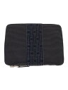 【中古】HERMES◆手帳カバー/キャンバス/GRY/レディース【服飾雑貨他】