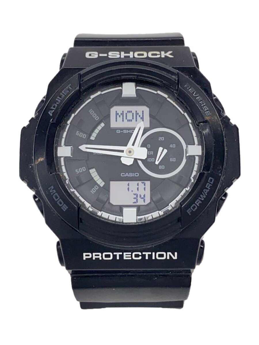 【中古】CASIO◆クォーツ腕時計・G-SHOCK/デジアナ/BLK/BLK【服飾雑貨他】