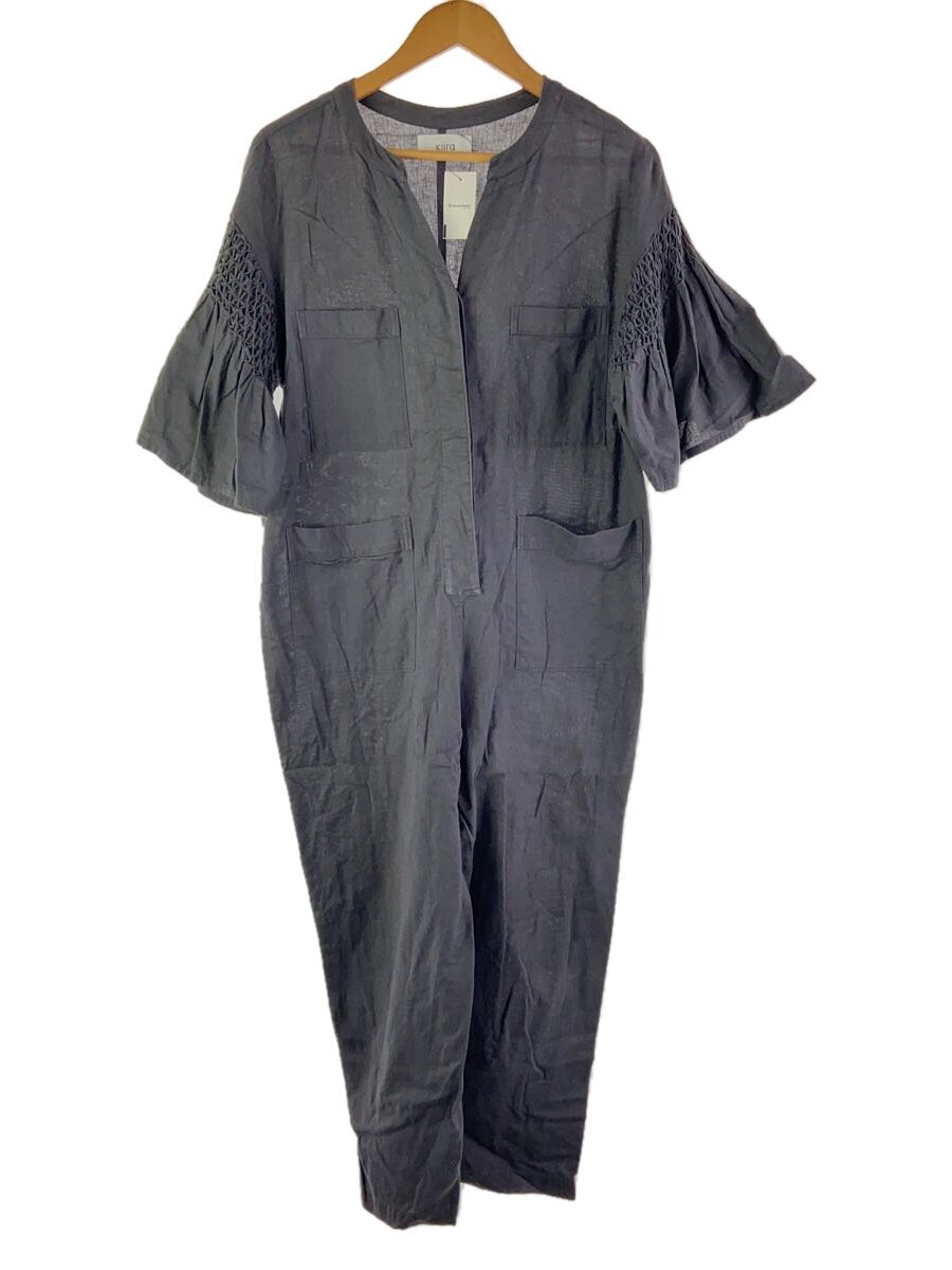 KiiRA◆mocking jump suits/オールインワン/FREE/コットン/グレー/KI-3819//