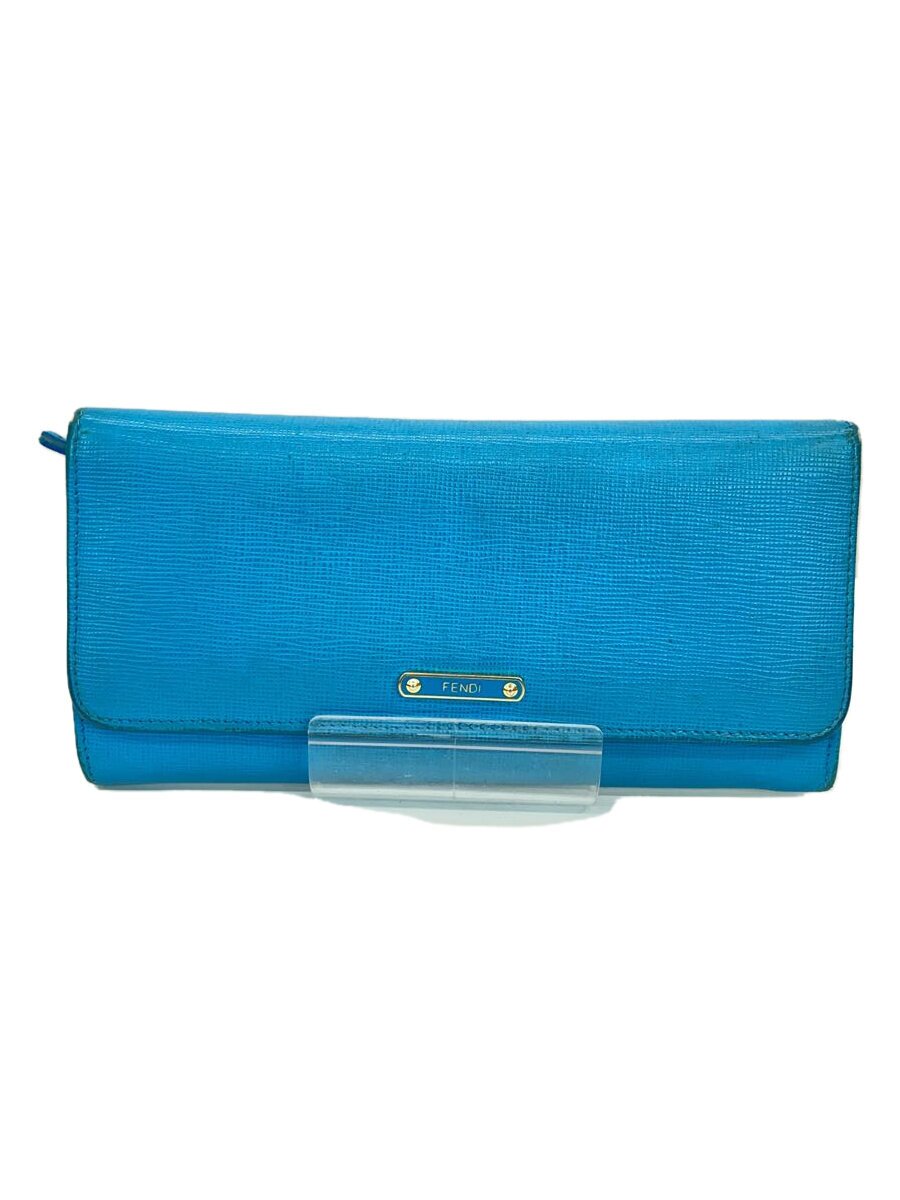 【中古】FENDI◆FENDI フェンディ/長財布/PVC/BLU/無地/レディース/8m0251-f09-158-7032/【服飾雑貨他】