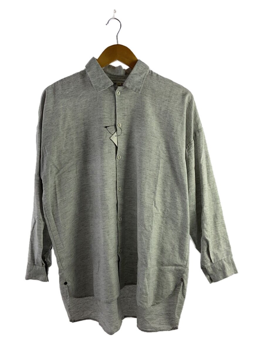 【中古】Lanefortyfive/長袖シャツ/38/コットン/GRY/無地【メンズウェア】