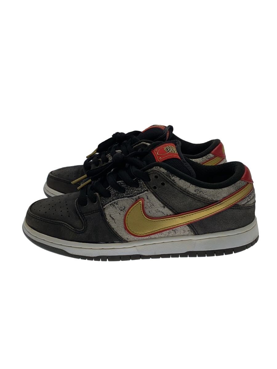 NIKE◆DUNK LOW PREMIUM SB QS/ダンクロープレミアム/グレー/504750-077/26.5cm/G//