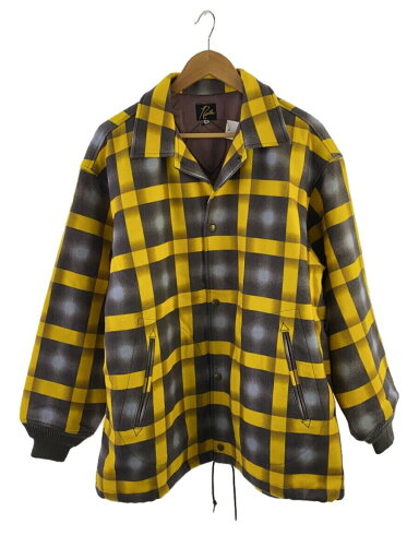 【中古】Needles◆ジャケット/M/ウール/イエロー/LQ152/Coach Jacket - W/N Melton / Printed【メンズウェア】 【中古】Needles◆ジャケット/M/ウール/イエロー/LQ152/Coach Jacket - W/N Melton / Printed【メンズウェア】
