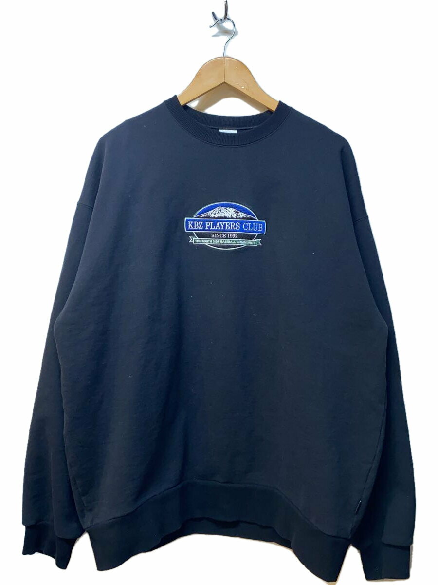 【中古】Keboz◆スウェット/L/コットン/BLK【メンズウェア】