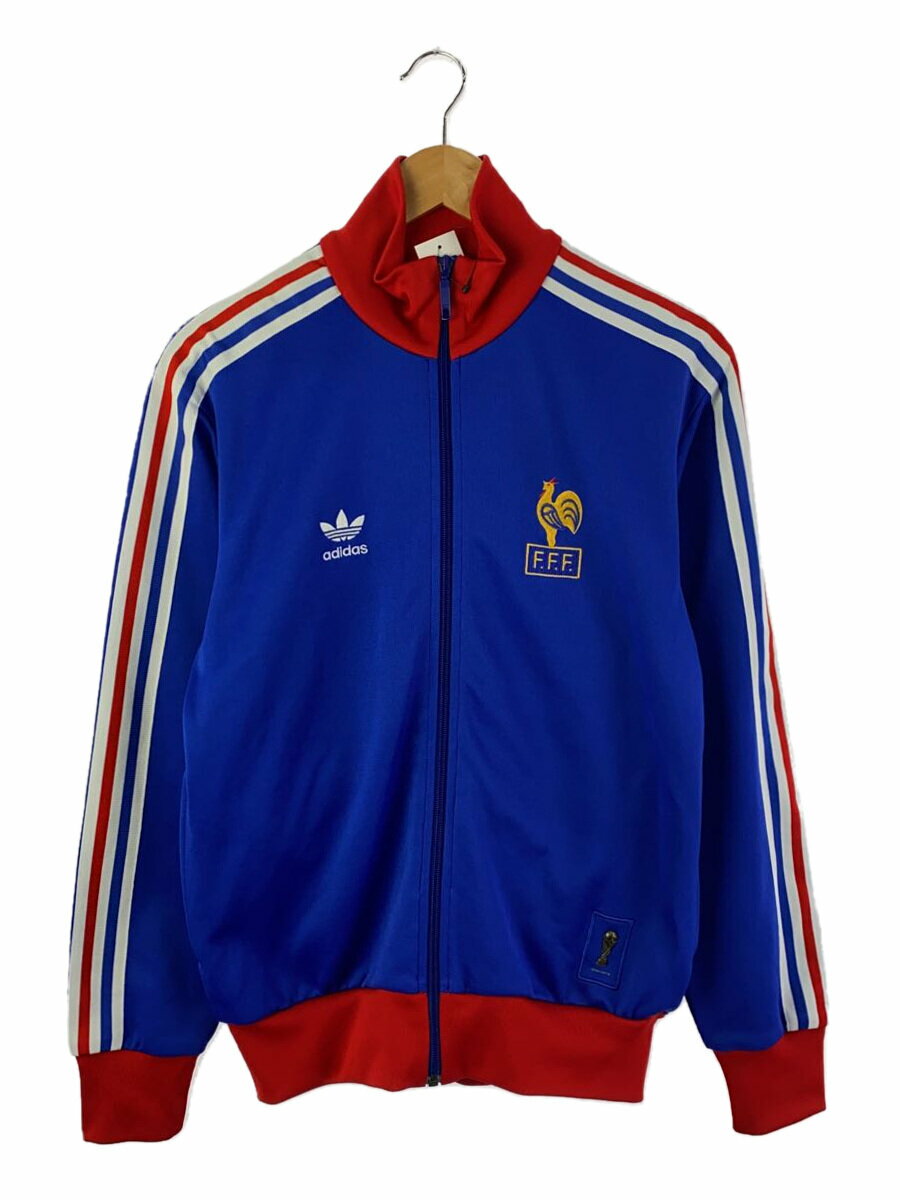 【中古】adidas◆ブルゾン/M/ポリエステル/BLU【メンズウェア】