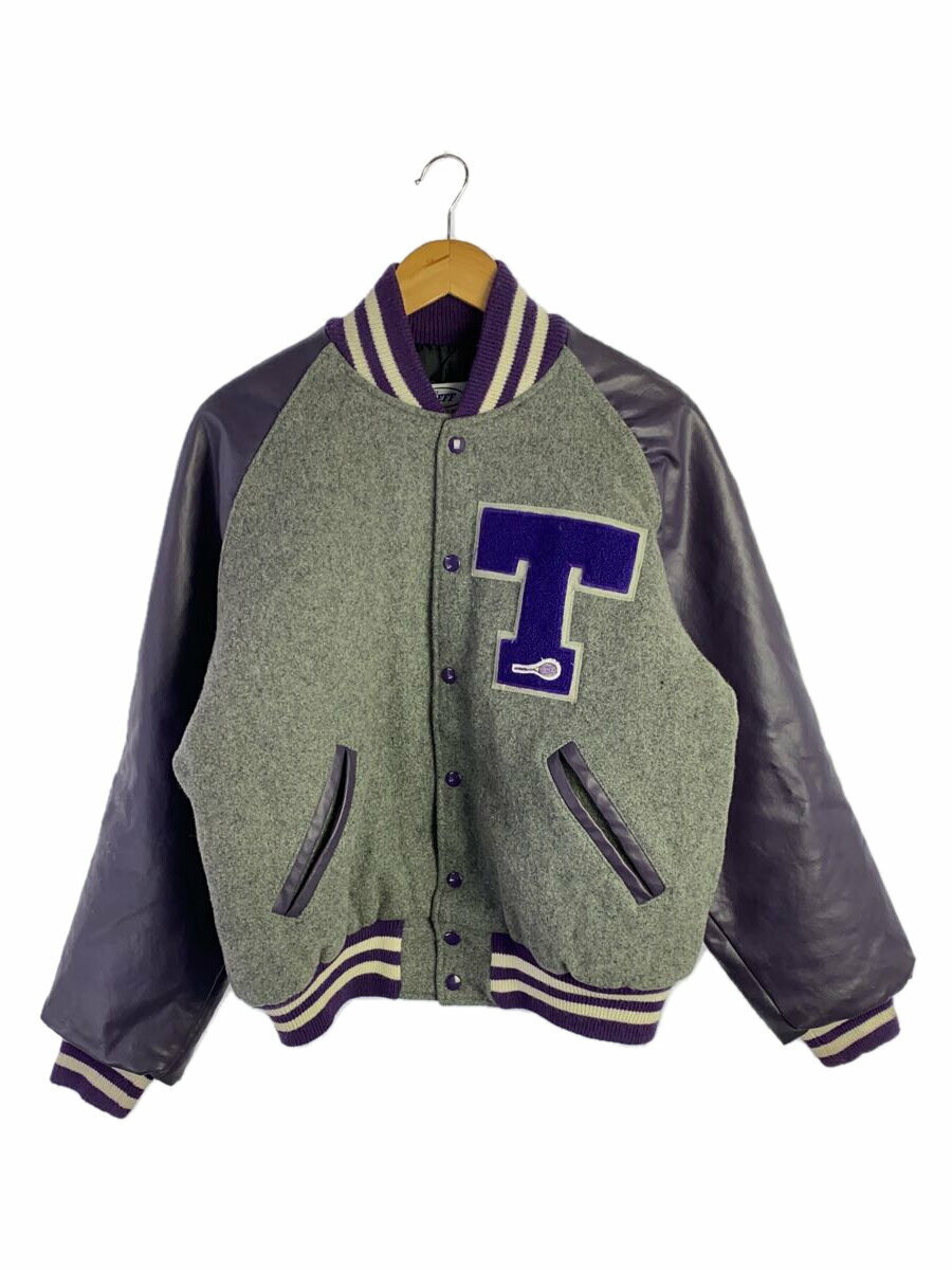 【中古】NEFF/スタジャン/M/ウール/GRY【メンズウェア】