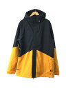 【中古】VOLCOM◆ウェアー/L/BLK/G0652415/ヴォルコム/ジャケット/スキー/スノーボード/黒/アウトドア/黄【スポーツ】