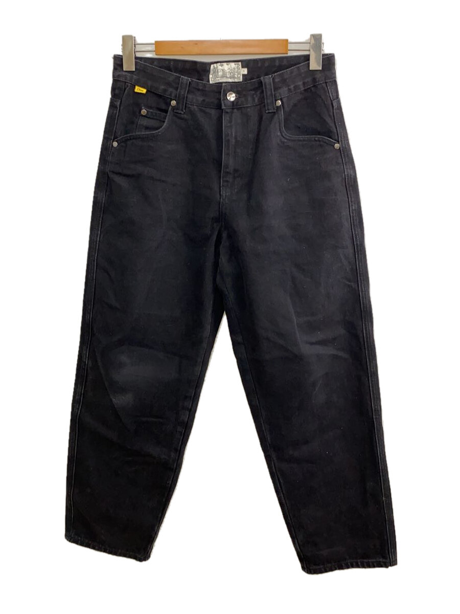 【中古】Dime◆バギーデニムパンツ/BAGGY DENIM pants/ボトム/S/デニム/BLK【レディースウェア】