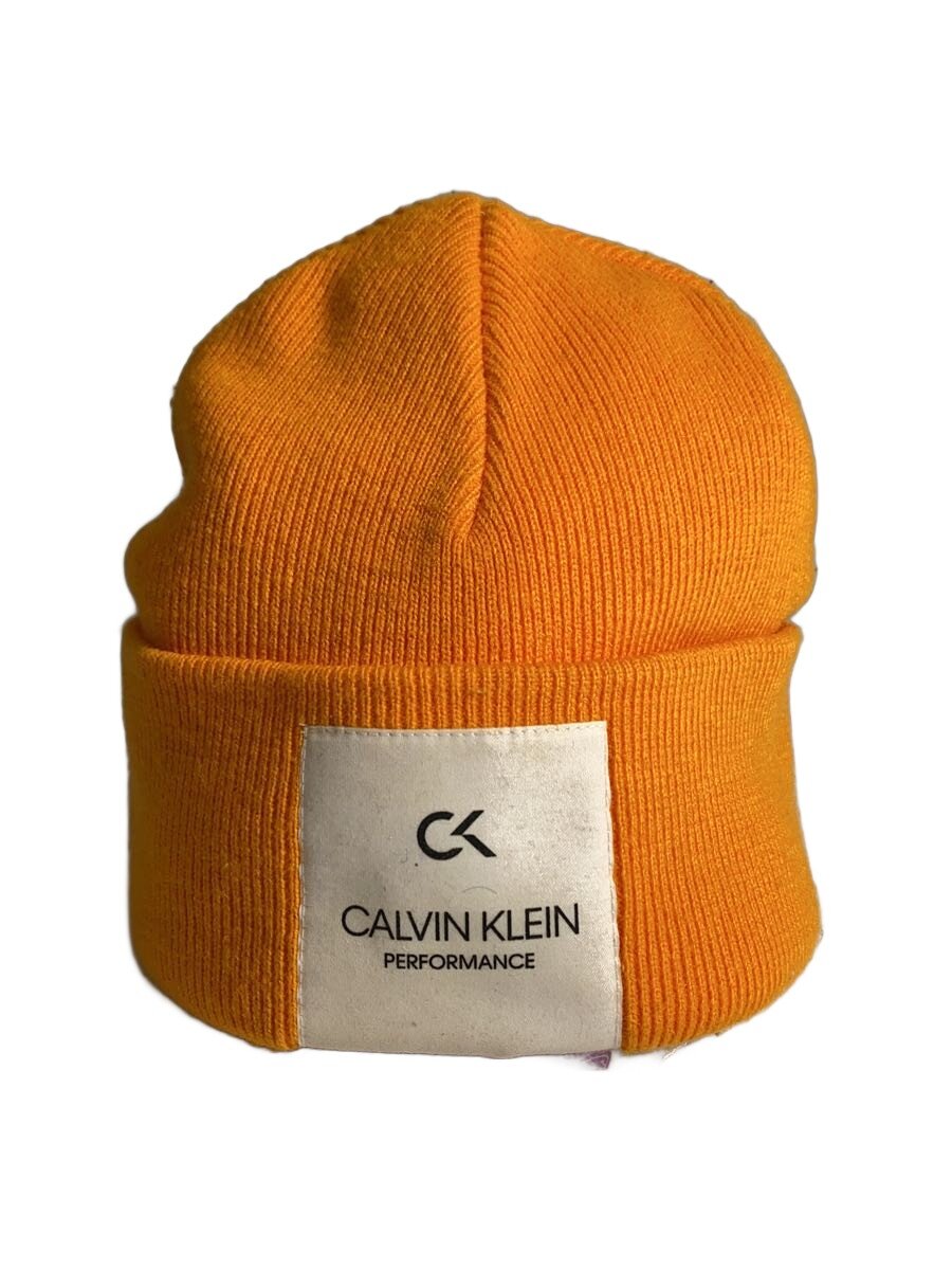 【中古】Calvin Klein◆ニットキャップ/--/アクリル/ORN/レディース//【服飾雑貨他】