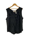 【中古】DAIRIKU◆23AW Rotten Hole Damage Tee/FREE/コットン/BLK/23AW C-8【メンズウェア】