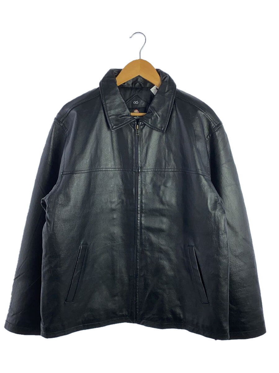 【中古】BurnSide/レザージャケット・ブルゾン/M/レザー/BLK【メンズウェア】