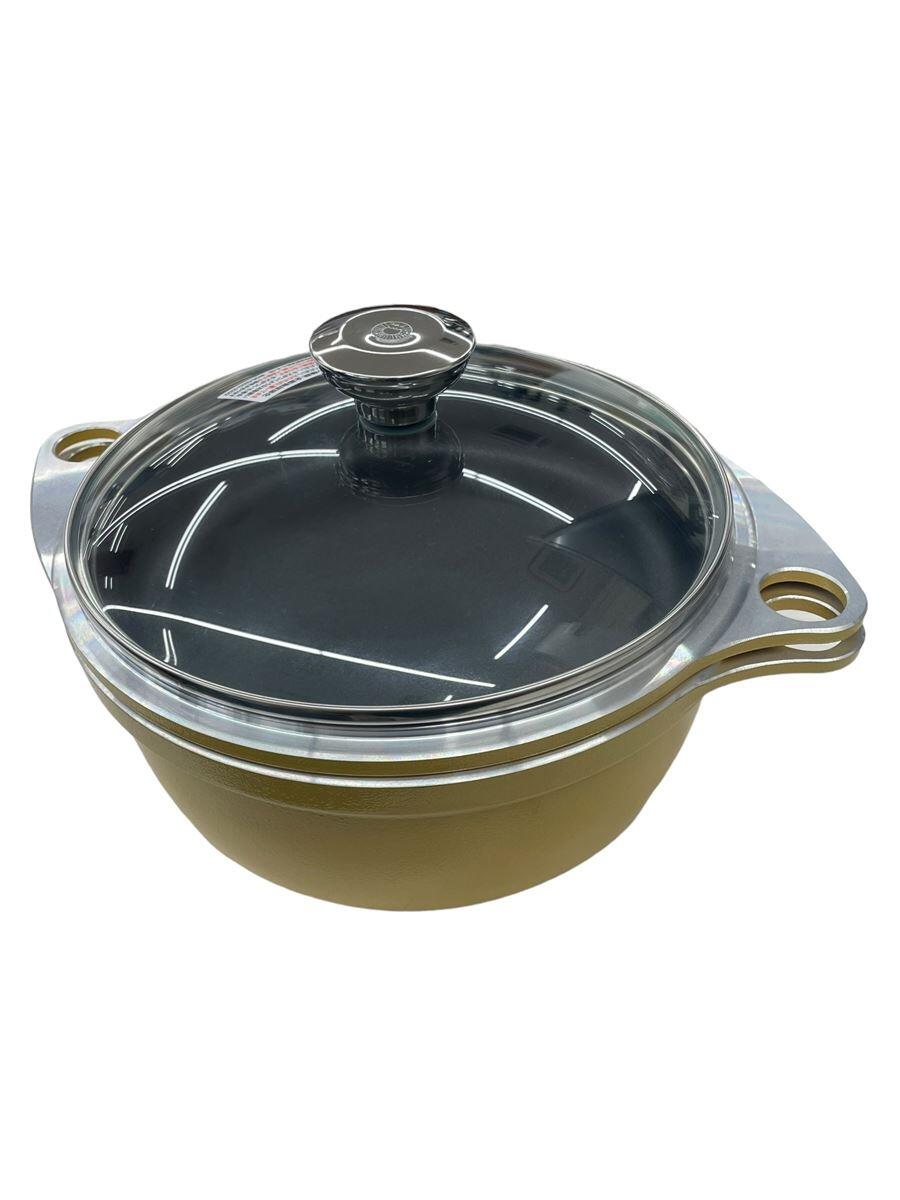 【中古】アサヒ軽金属◆ワイドオーブン 鍋・フライパン ガラス