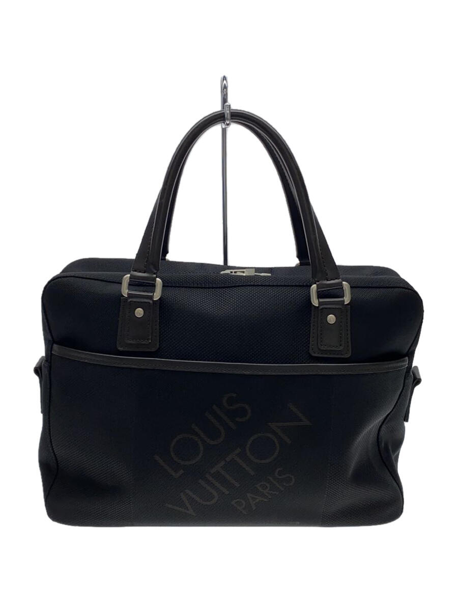 【中古】LOUIS VUITTON◆ヤック_ダミエ・ジェアン_BLK/ナイロン/BLK/無地【バッグ】