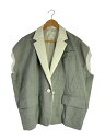 【中古】sacai◆ジャケット/1/ポリエステル/GRY/21-05521【レディースウェア】