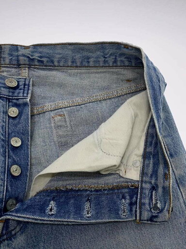 【中古】Levi’s◆ストレートパンツ/31/コットン/IDG/501/ダメージ有【メンズウェア】