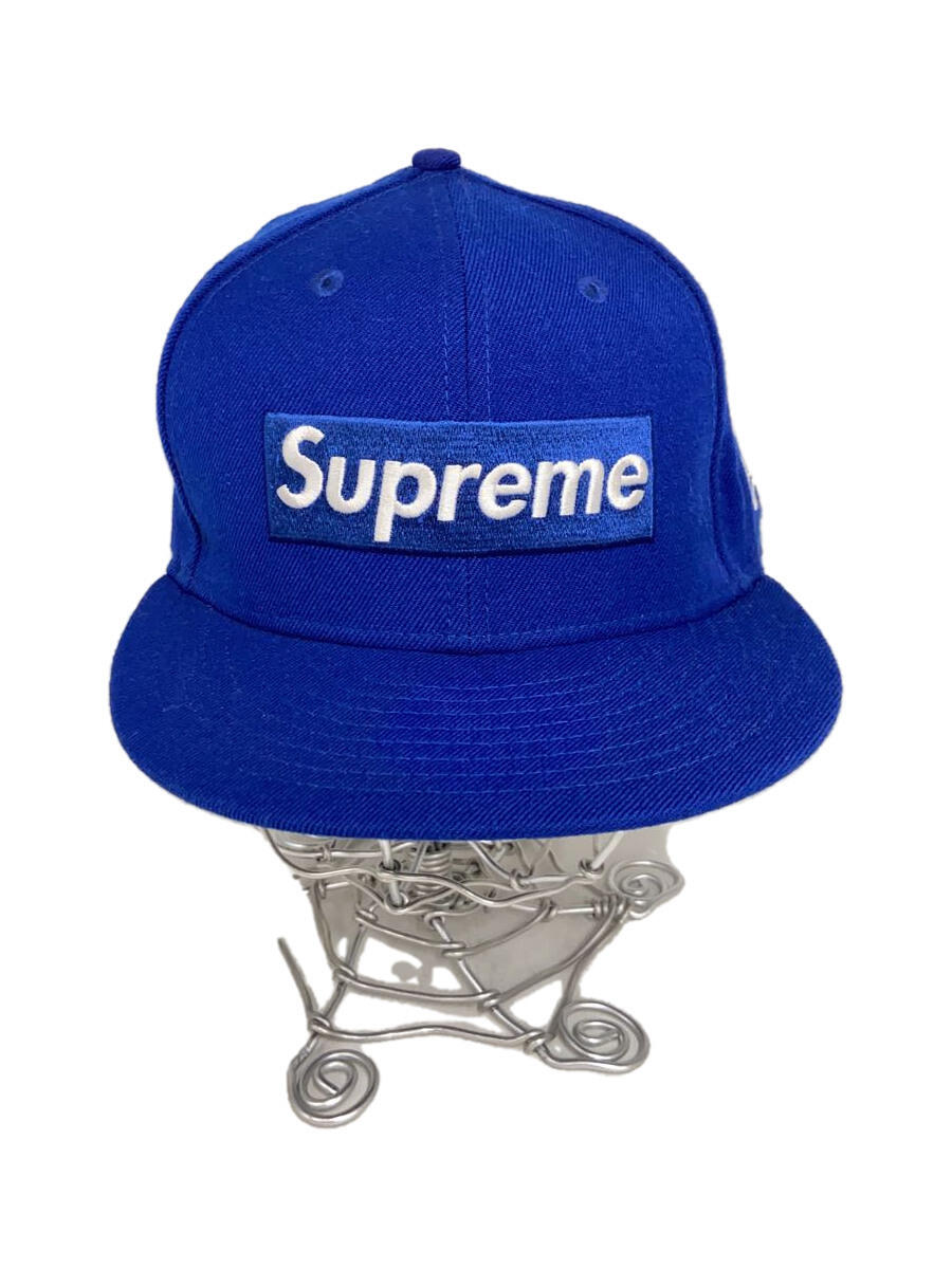 【中古】Supreme◆キャップ/7 1/2/BLU/メンズ【服飾雑貨他】