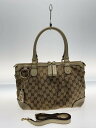 【中古】GUCCI◆ハンドバッグ_スーキー_GGキャンバス/キャンバス/BRW【バッグ】
