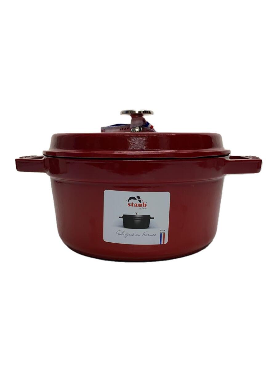 【中古】Staub◆鍋/RED/102006【キッチン用品】