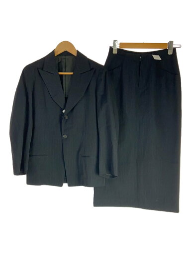 【中古】Y’s◆スーツ/M/毛/BLK/ストライプ/YT-J30-120【レディースウェア】 【中古】Y’s◆スーツ/M/毛/BLK/ストライプ/YT-J30-120【レディースウェア】