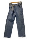 【中古】MAISON EUREKA◆VINTAGE REWORK BIGGYPANTS/S/コットン/BLU//【レディースウェア】