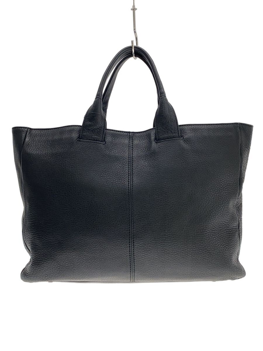 【中古】PORTER◆トートバッグ/レザー/BLK/無地//【バッグ】(4.0)