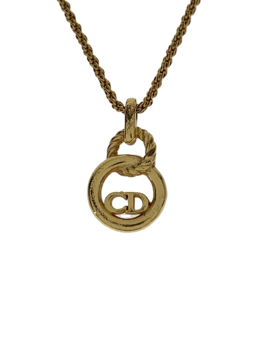 Rakuten - 【中古】Christian Dior◆ネックレス/--/GLD/トップ有/レディース【服飾雑貨他】