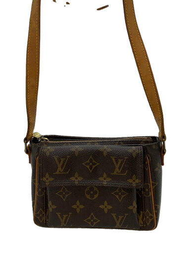 【中古】LOUIS VUITTON◆ヴィバ・シテPM_モノグラム・キャンバス/PVC/BRW/総柄【バッグ】 【中古】LOUIS VUITTON◆ヴィバ・シテPM_モノグラム・キャンバス/PVC/BRW/総柄【バッグ】
