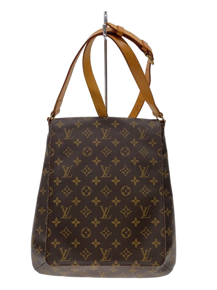 【中古】LOUIS VUITTON◆ミュゼット/モノグラム/ショルダーバッグ/PVC/BRW/M51256【バッグ】