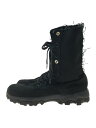 【中古】yohji yamamoto POUR HOMME◆ブーツ/4/vibram/BLK/キャンバス/YR-E03-702-1【シューズ】