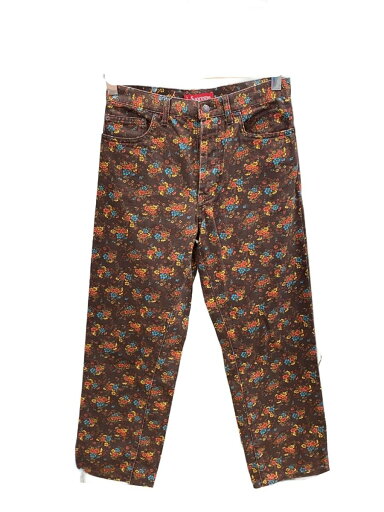 【中古】Supreme◆ボトム/30/コットン/BRW/花柄//【メンズウェア】 【中古】Supreme◆ボトム/30/コットン/BRW/花柄//【メンズウェア】