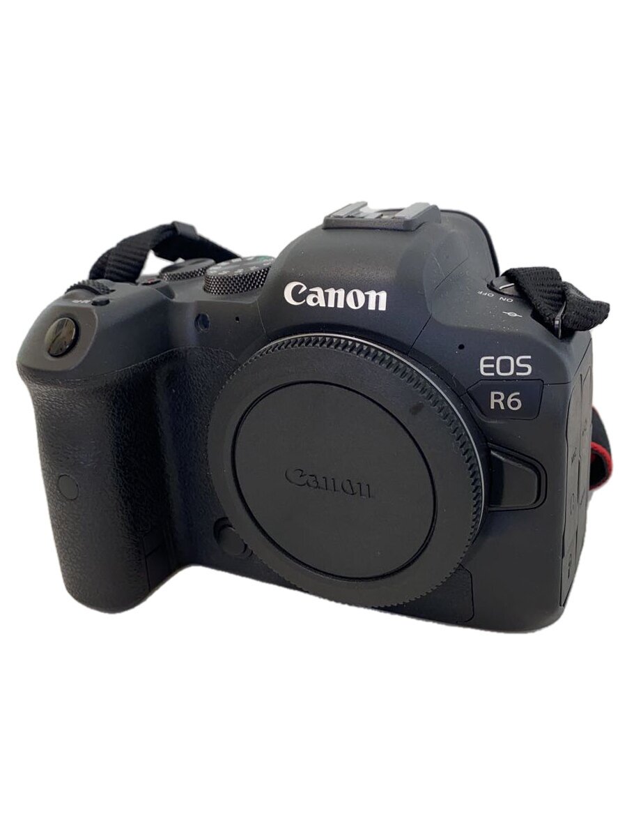 【中古】CANON◆ミラーレスカメラ/デジタル一眼カメラ/EOS R6ボディ/黒物家電/デジカメ/キャノン/黒【カメラ】