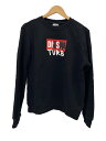 【中古】DIESEL◆F-ANGS-B3/ロゴプリント/スウェット/M/コットン/BLK/A04805【レディースウェア】