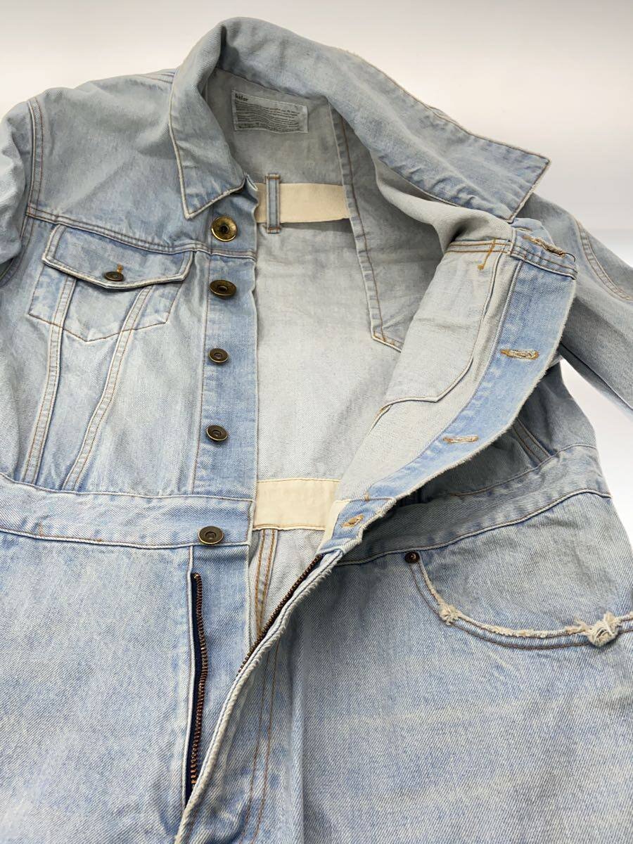 【中古】kolor◆オールインワン/1/コットン/BLU/無地/22WCMー001109【メンズウェア】
