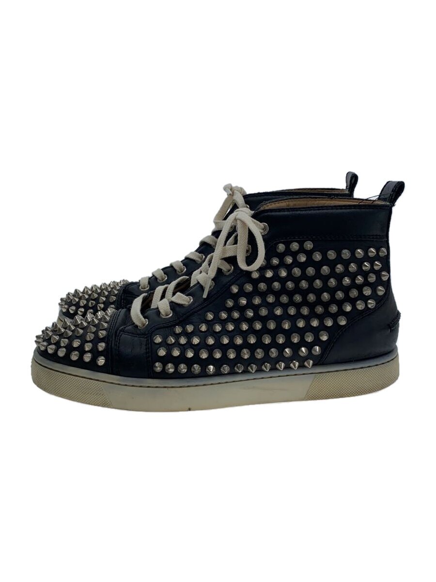 【中古】Christian Louboutin◆ハイカットスニーカー/40/BLK【シューズ】