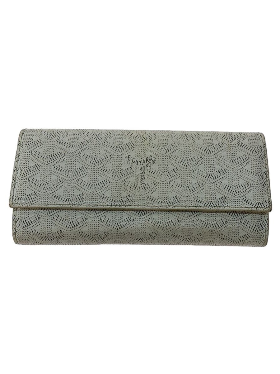 【中古】GOYARD◆長財布/PVC/WHT/総柄/レディース【服飾雑貨他】