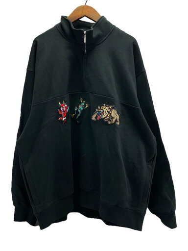 【中古】HUF◆ハフ/FL00235/BLEDSOE QUARTER ZIP FLEECE/スウェット/XXL/コットン/ブラック【メンズウェア】 【中古】HUF◆ハフ/FL00235/BLEDSOE QUARTER ZIP FLEECE/スウェット/XXL/コットン/ブラック【メンズウェア】