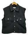 【中古】COSMOS TEXAS/24SS/Second Vest/ワッフルベスト/M/コットン/ブラック【メンズウェア】