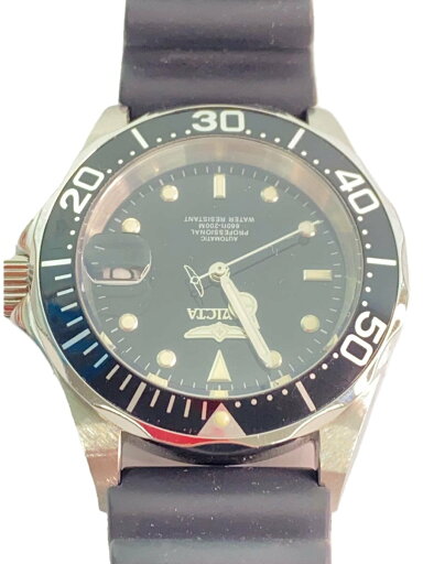 【中古】invicta◆自動巻腕時計/アナログ/ラバー/BLK/BLK/9110【服飾雑貨他】 【中古】invicta◆自動巻腕時計/アナログ/ラバー/BLK/BLK/9110【服飾雑貨他】
