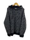 【中古】C.P.COMPANY◆パーカー/--/ウール/BLK/総柄/16WCPM09390//【メンズウェア】