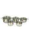 【中古】フィスラーステンレス鍋/鍋/6点セット/グレー【キッチン用品】