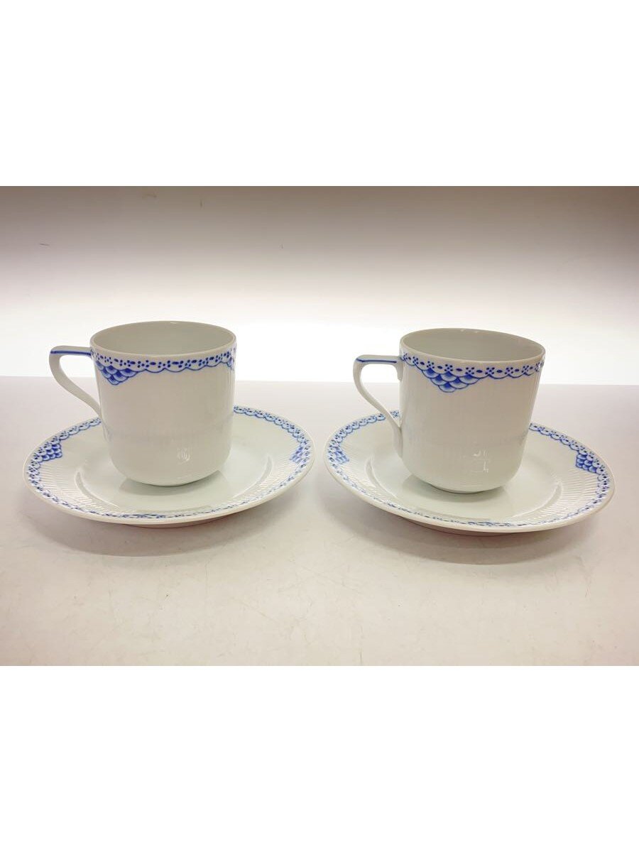 【中古】ROYAL COPENHAGEN◆カップ&ソーサー/2点セット/WHT//【キッチン用品】