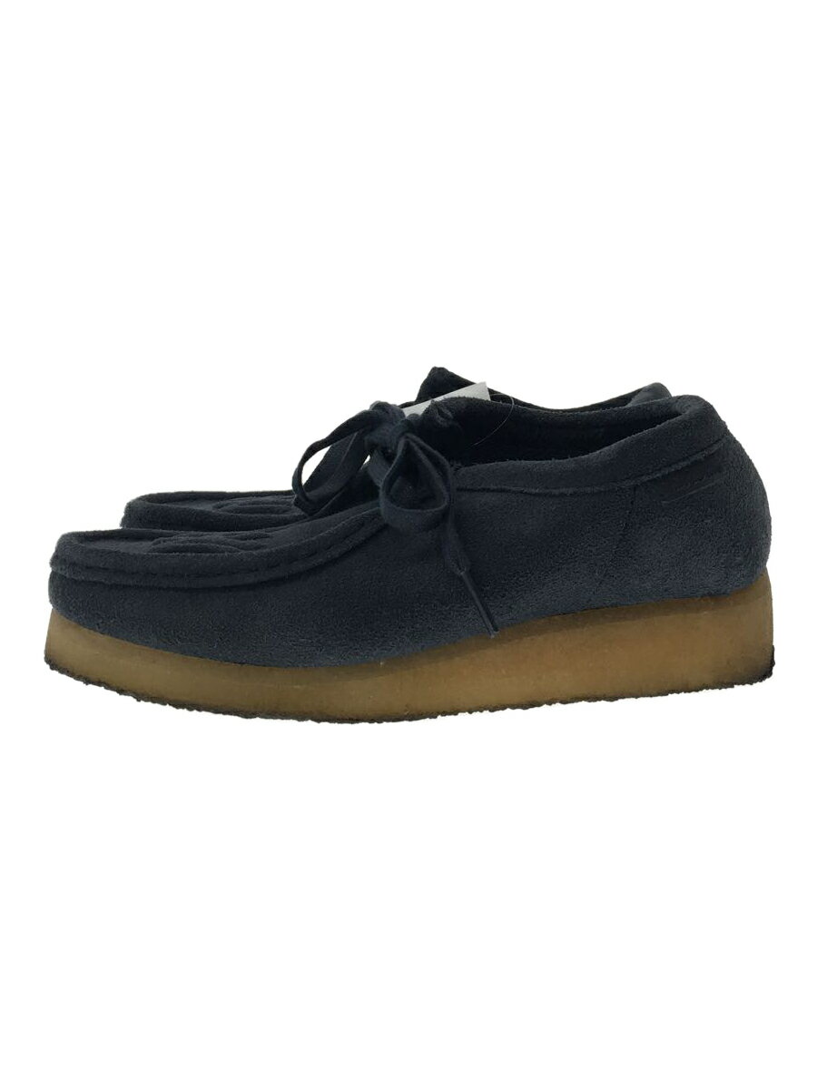 【中古】Clarks◆KITH × MLB for Clarks Originals Wallabee/22.5cm/NVY/スウェード【シューズ】