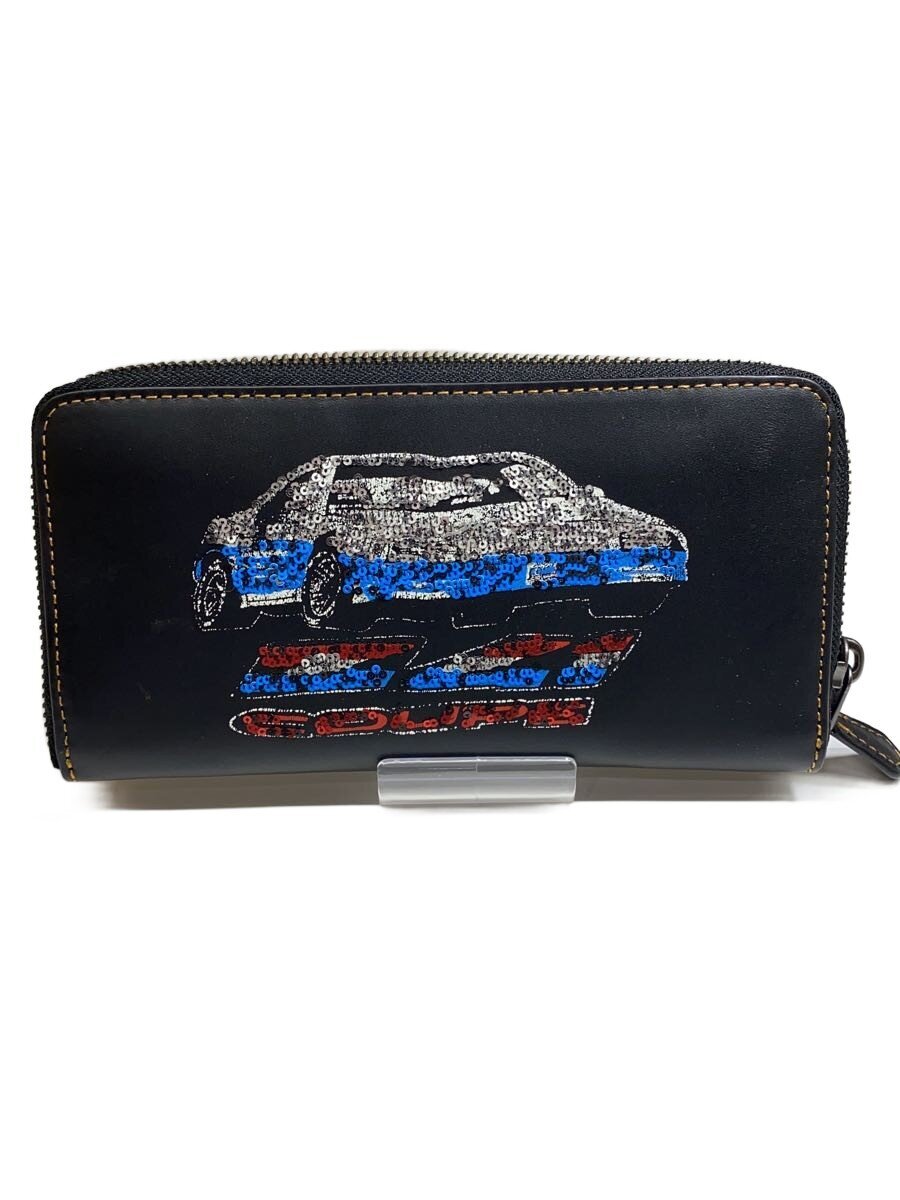 【中古】COACH◆長財布/レザー/BLK/メンズ/58183【服飾雑貨他】