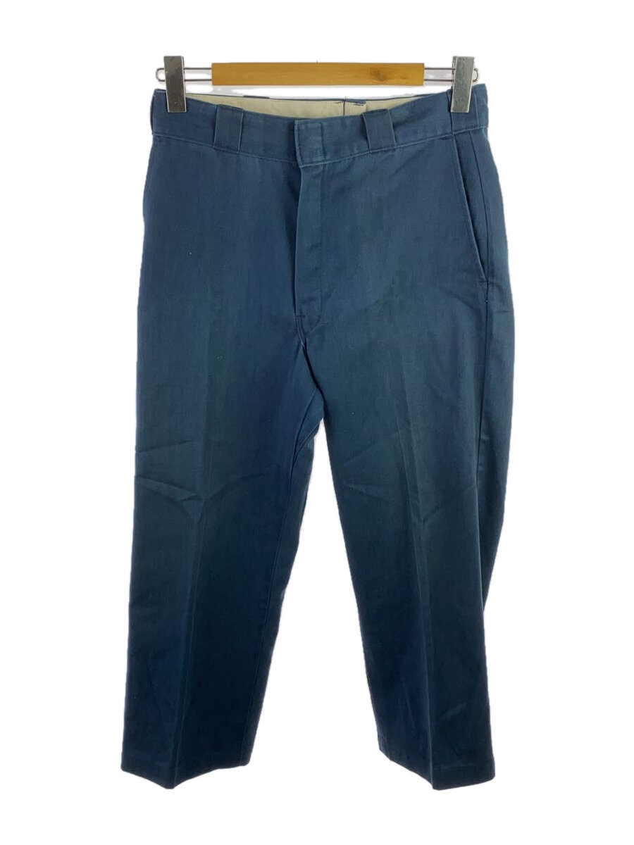 【中古】DICKIES◆ワークパンツ/--/コットン/BLU/無地【メンズウェア】
