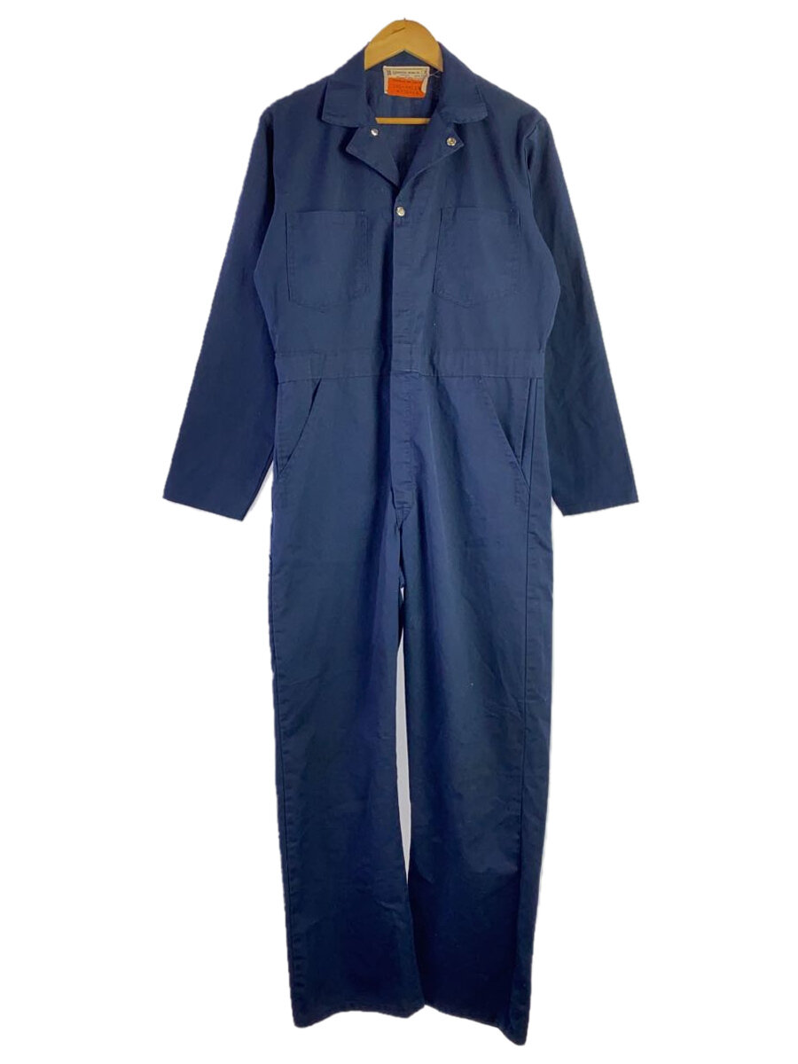 【中古】UNIVERSAL OVERALL◆80s/TALON/オールインワン/38/ポリエステル/ブルー【メンズウェア】