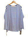 【中古】holiday◆RUSSELL BORDER MINI DRESS/FREE/コットン/BLU/ボーダー/21101517【レディースウェア】